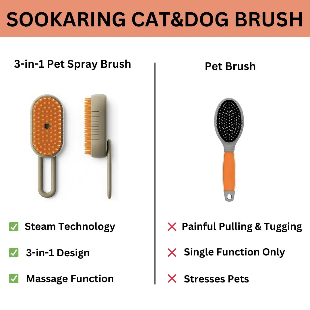 SOOKARING STEAMER CAT & DOG BRUSH My Store