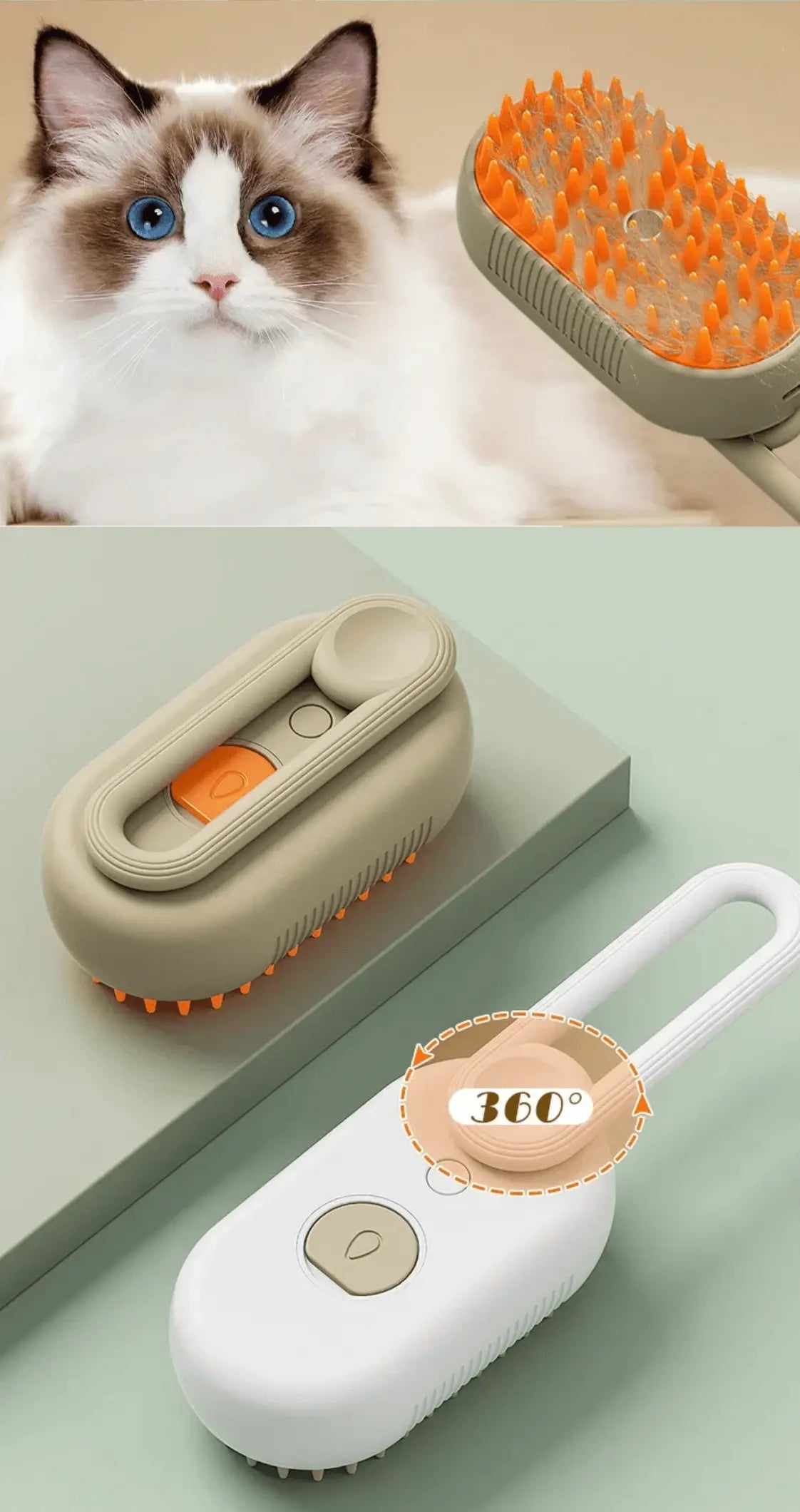 SOOKARING STEAMER CAT & DOG BRUSH My Store
