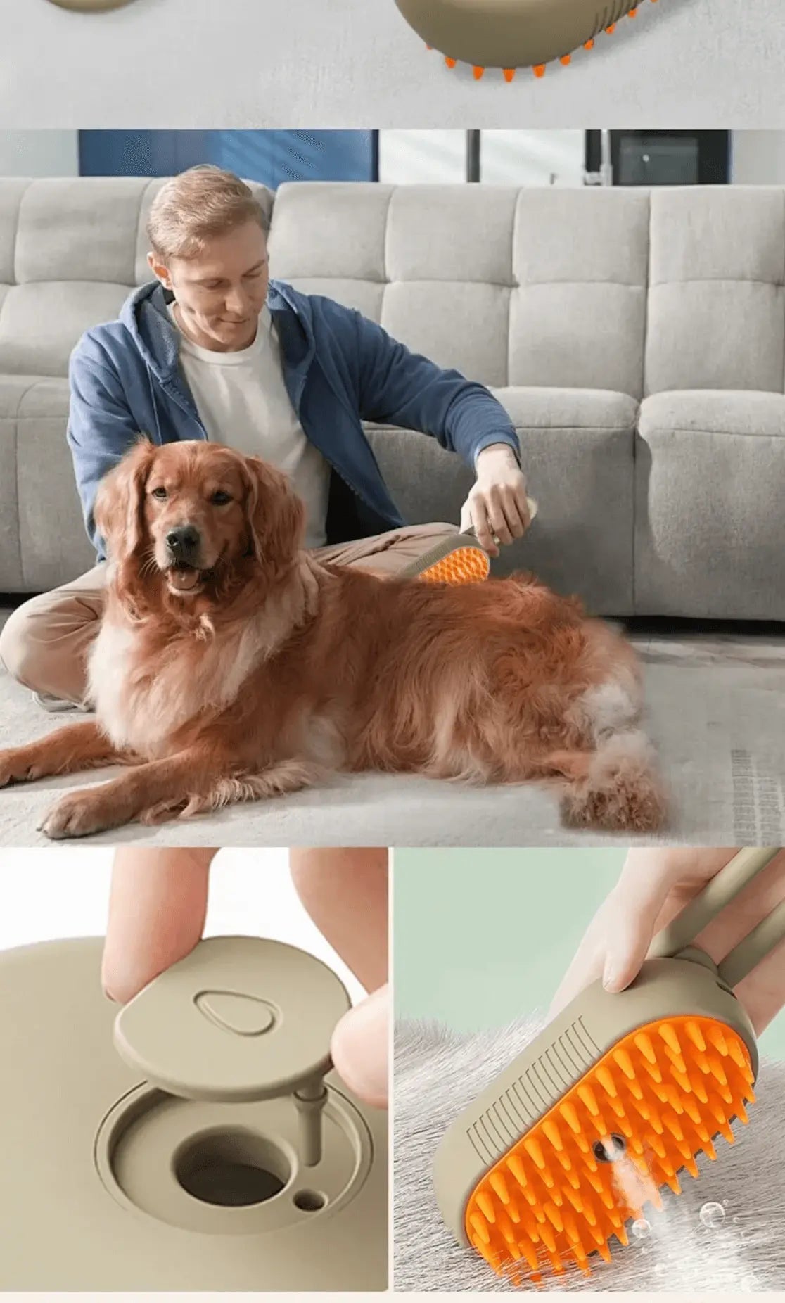 SOOKARING STEAMER CAT & DOG BRUSH My Store